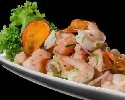 Ceviche Salmon con Camaron