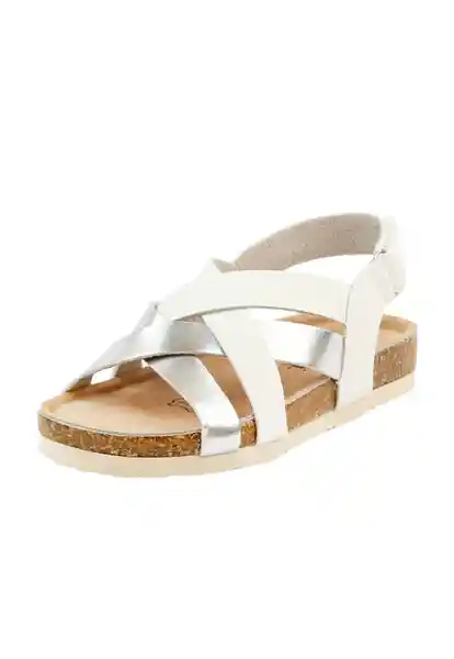 Sandalias Casual Velcro Junior Niña Blanco 31 898