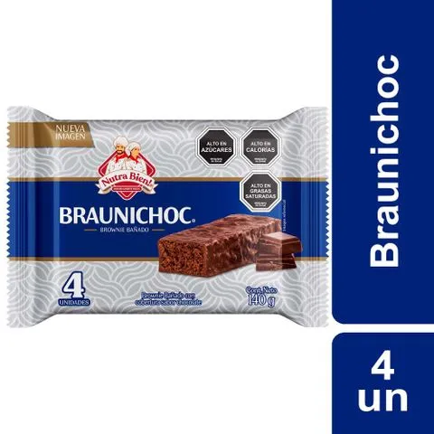 Nutra Bien Braunichoc Brownie Bañado con Chocolate