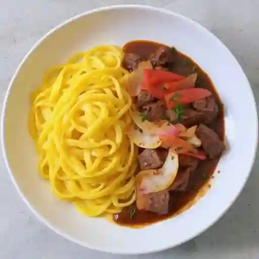 Fetuccini con Lomo Saltado