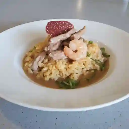Risotto mar y tierra