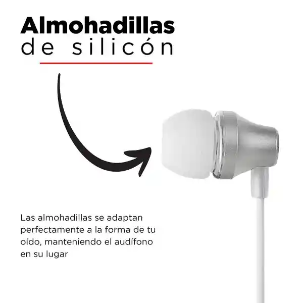 Miniso Audífonos Con Cable y Funda Tipo Cápsula Blanco