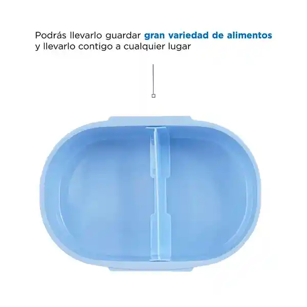 Contenedor Para Comida Oso Polar Con División 650 mL Miniso