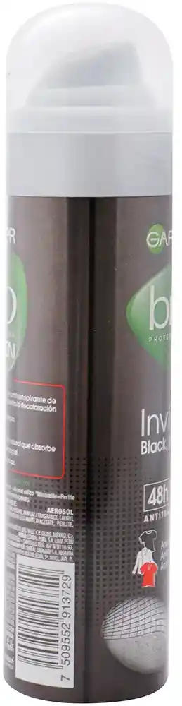 Garnier-Bi-O Desodorante Invisible Black White & Colors en Spray