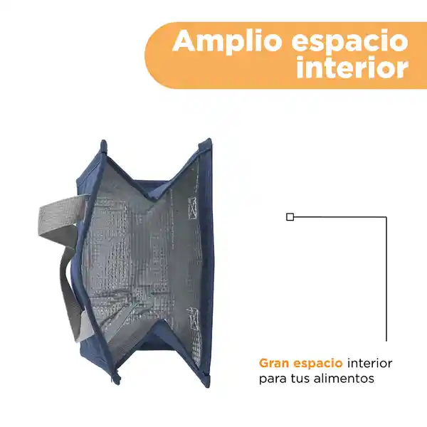 Bolsa de Almuerzo Cuadrada Azul Miniso