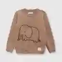 Sweater Elefante de Bebé Niño Café Talla 3/6M Colloky