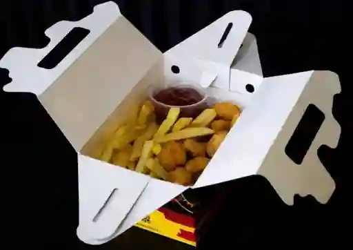 Caja Papas Fritas Chicken Pop 1 Salsa