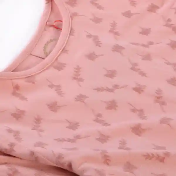 Polera Manga Larga Niña Rosado T.10 A Pillin