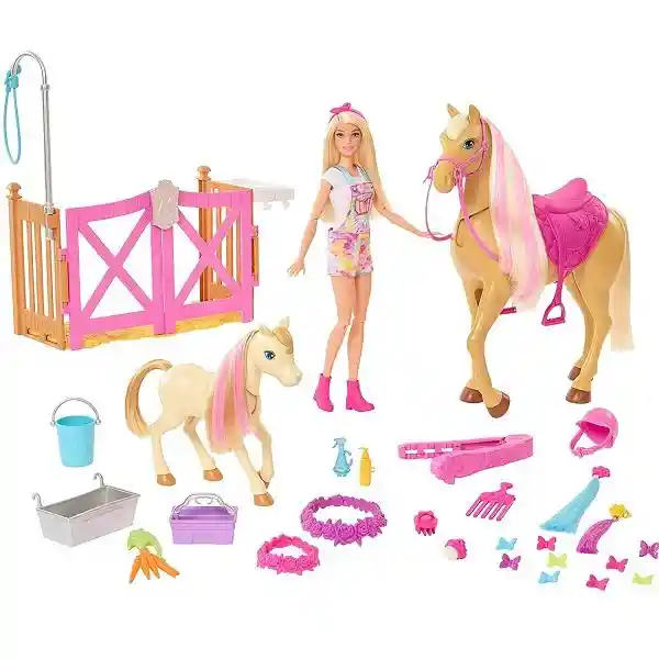 Barbie Muñeca Con Caballo Peinados Divertidos