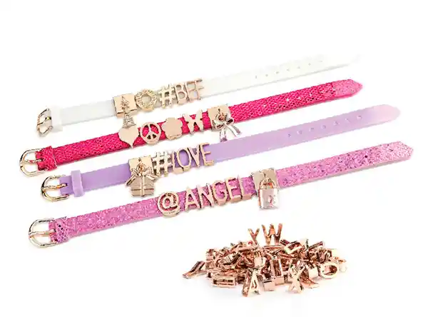 Tasia Bandas de Mensaje de Oro Rosa