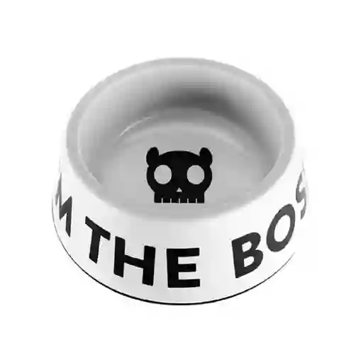 Zeedog Plato Para Perro The Boss White Large