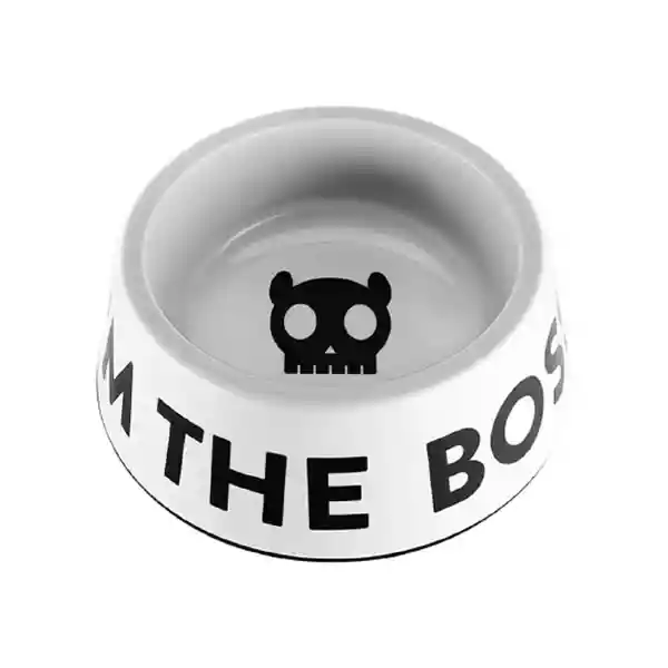 Zeedog Plato Para Perro The Boss White Large