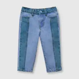 Jean Bloque de Bebé Niña Light Denim Talla 18/24M Colloky