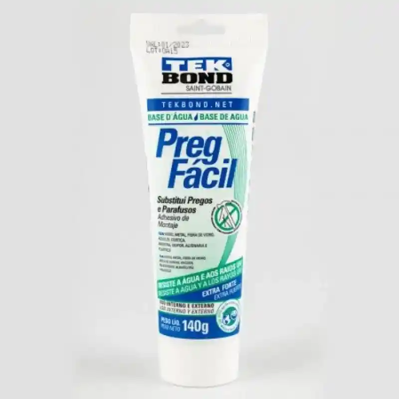 Tekbond Adhesivo Sin Clavos Preg Fácil Base Agua 140 g