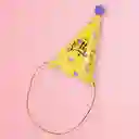 Gorro de Cumpleaños Con Corazones Morados Miniso