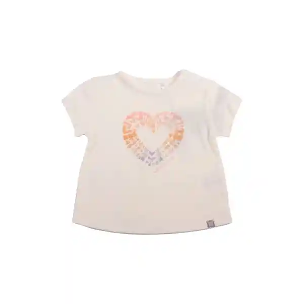 Polera Bebe Niña Blanco Pillin 3 M