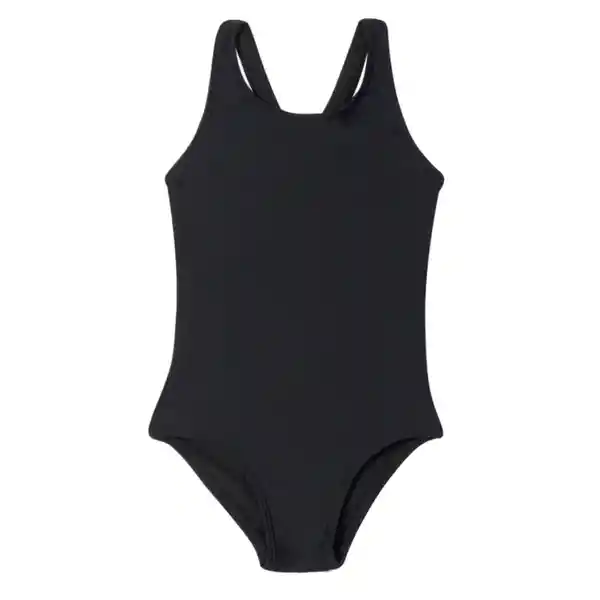 Traje de Baño Deportivo de Niña Negro Talla 4 Samia