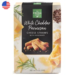 The Fresh Market Crackers Queso White Cheddar