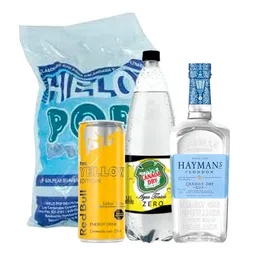 Combo Gin Hayman's Tropical Bull