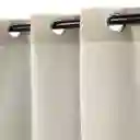 Cortina Blackout Chenille Ojetillos Gris 140 x 240 cm Casaideas