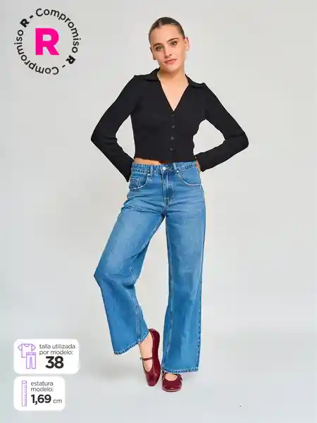 Index Jean Moda Celine Cor Azul Denim 36 S25