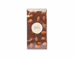 Barra Sin Azúcar de Chocolate de Leche Con Almendras Tostadas