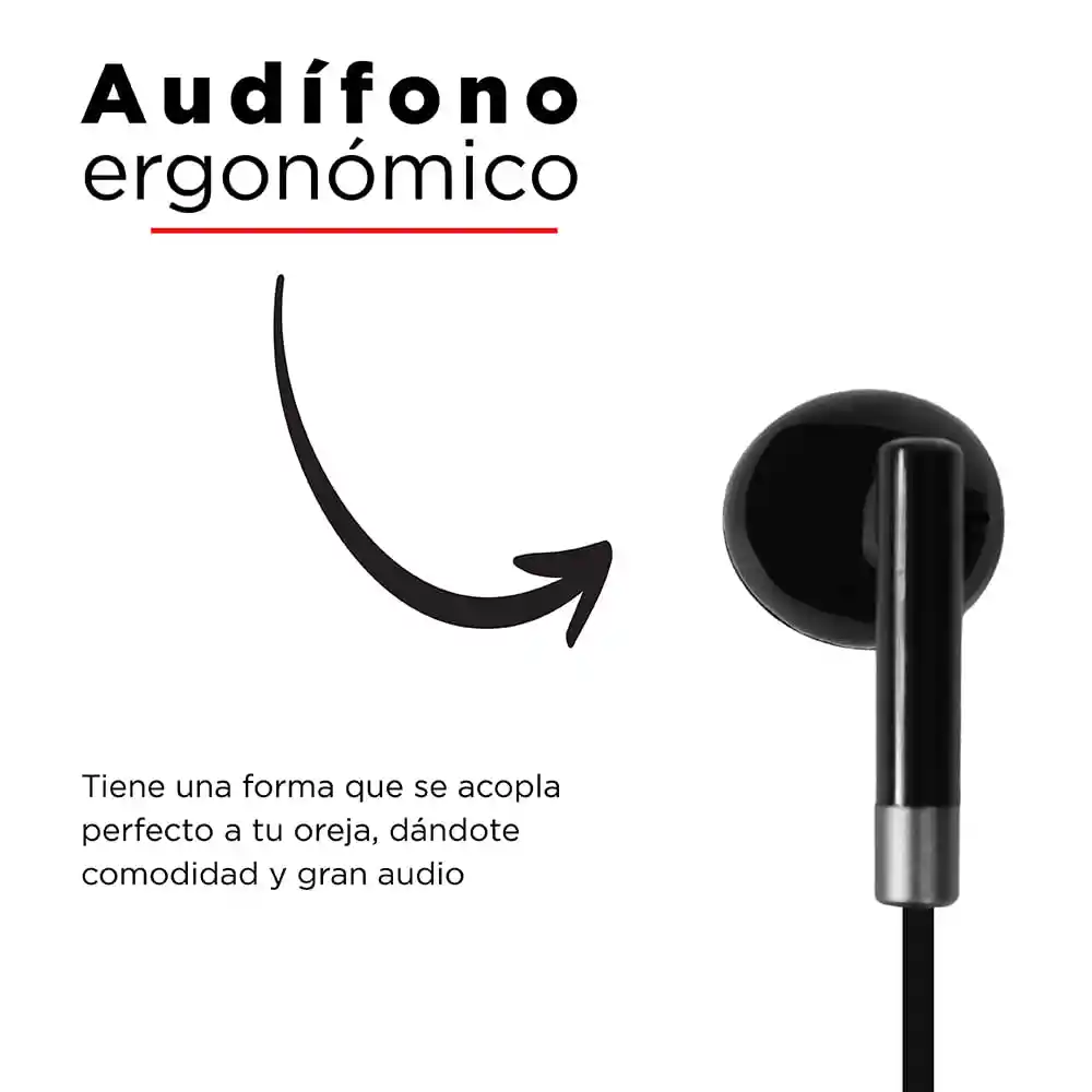 Miniso Audífonos De Cable 1317m Negro