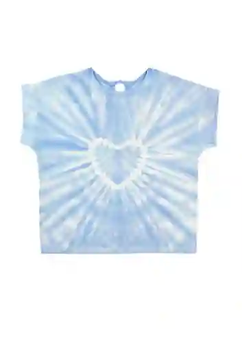 Polera Tie Dye Essence jr Niña Celeste Talla 10 - 385