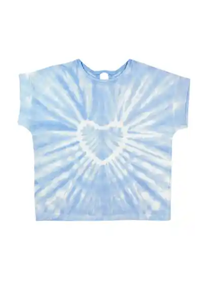 Polera Tie Dye Essence jr Niña Celeste Talla 10 - 385
