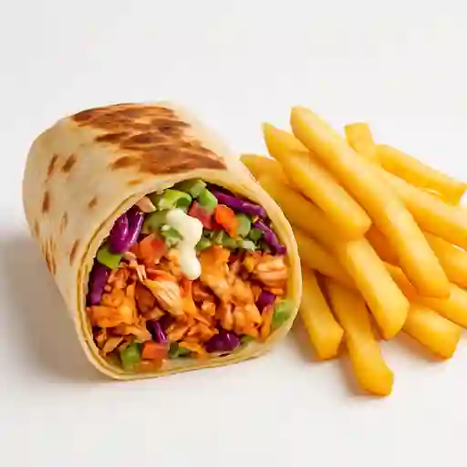 Diente de Dragón con Pollo con Papas