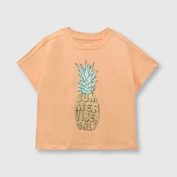 Polera Piña de Niña Salmón Talla 3A Colloky