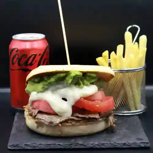 Churrasco Italiano + Papas Fritas + Bebida