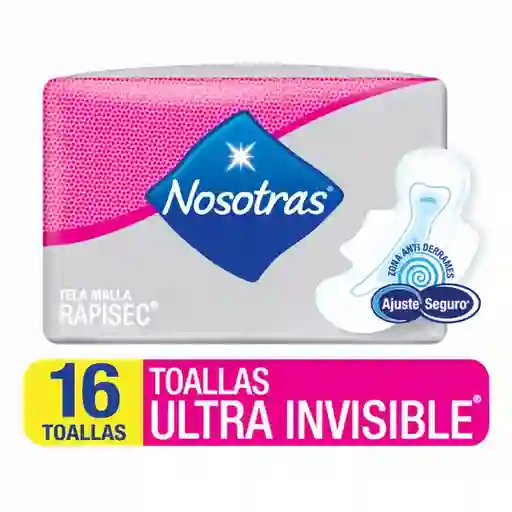 Nosotras Toalla Invisible Malla Ajuste Seguro