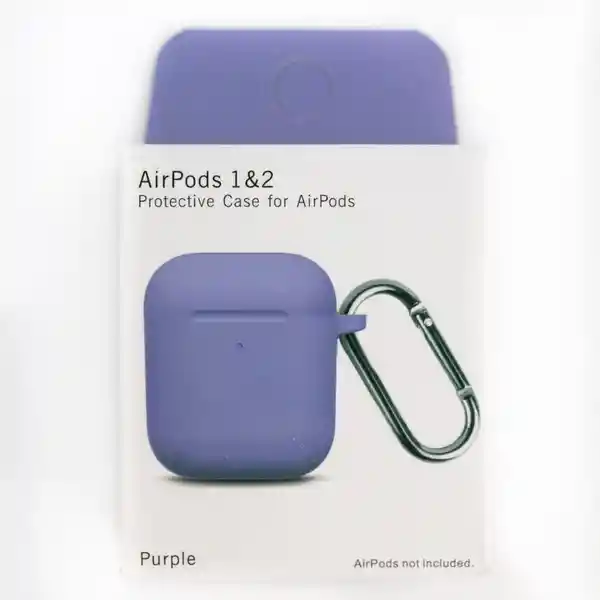 Funda Carcasa Para Airpods 1 Silicona Morado (Pd)