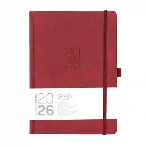 Artel Importado Agenda 2026 Dxp Burdeo Con Elástico