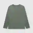 Polera Moléculas de Niño Oliva Talla 4A Colloky