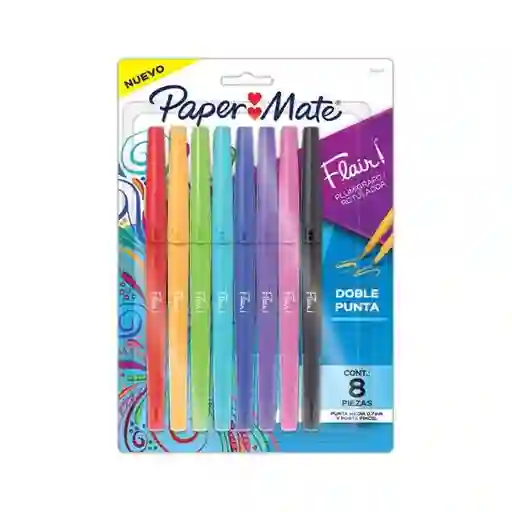 Paper Mate Bolígrafo Flair Doble Punta Colores