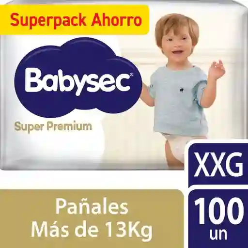 Pañal Babysec Super Premium Xxg X 100
