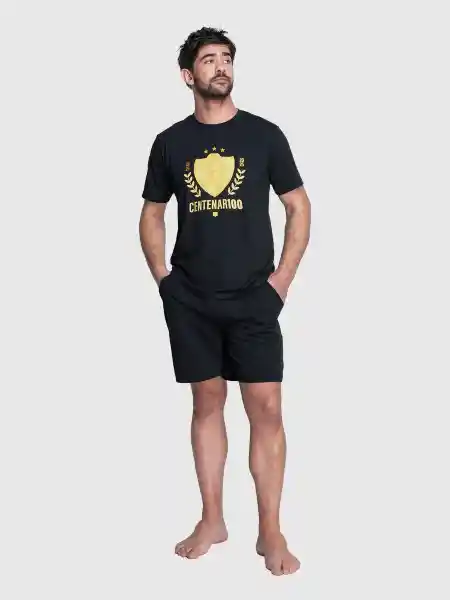 Top Pijama Colo Colo Negro L 266AVCCC2
