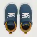 Zapatillas Liv Velcro Elastico Niño Azul Talla 18 Opaline