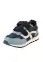 Zapatillas Sport 2 Velcros Andante Niño Azul 22 885 Ficcus