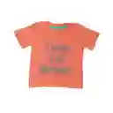 Polera Manga Corta Bebe Niño Coral Pillin 6 M