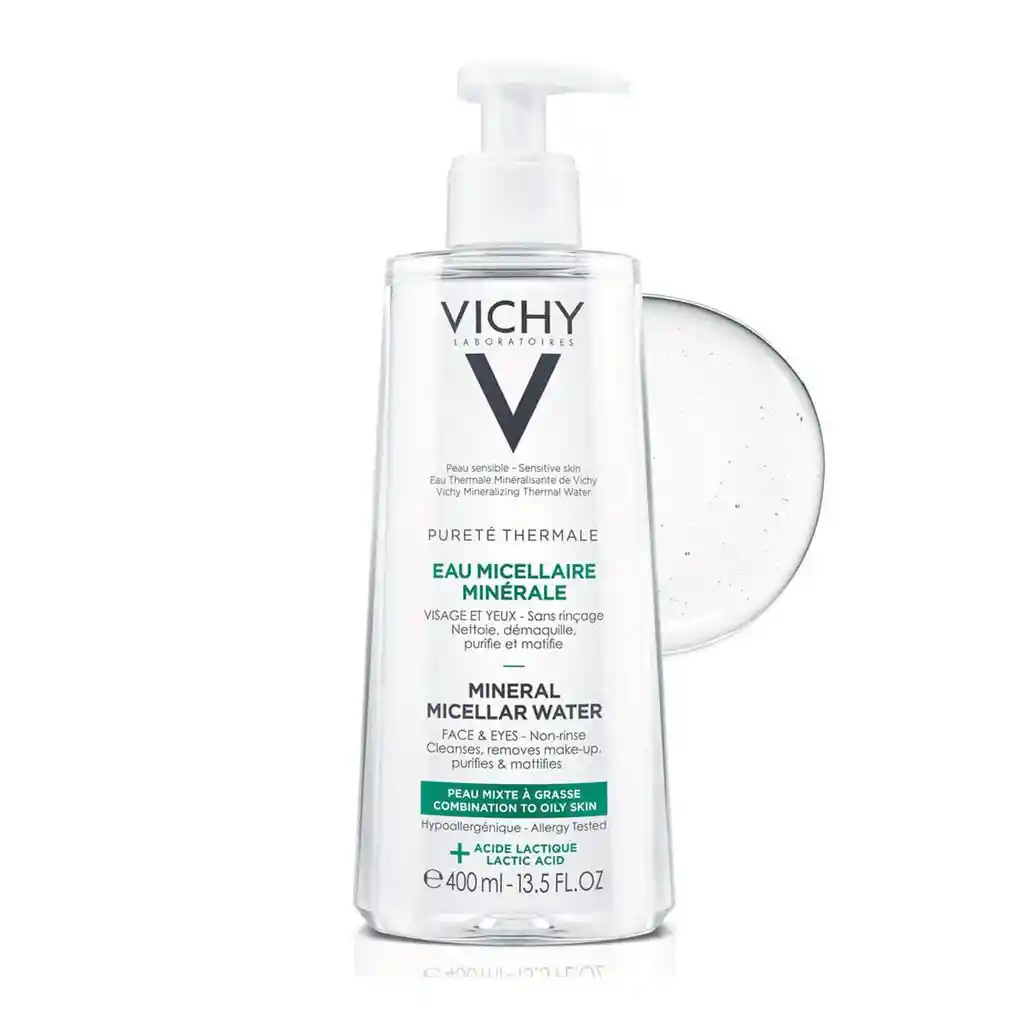 Vichy Purete Thermale Agua Micelar Piel Mixta Grasa