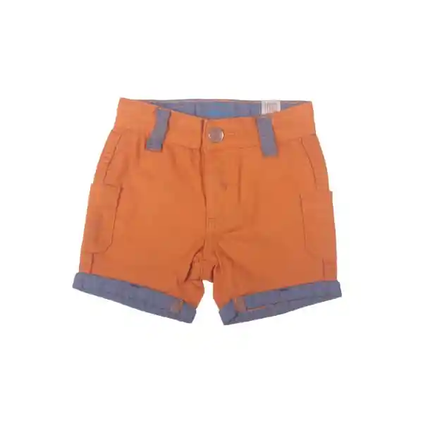 Bermuda Bebe Niño Naranja Pillin 12 M