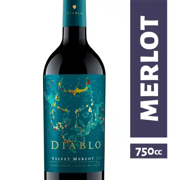 Vino Diablo Velvet Merlot 13° 750 cc