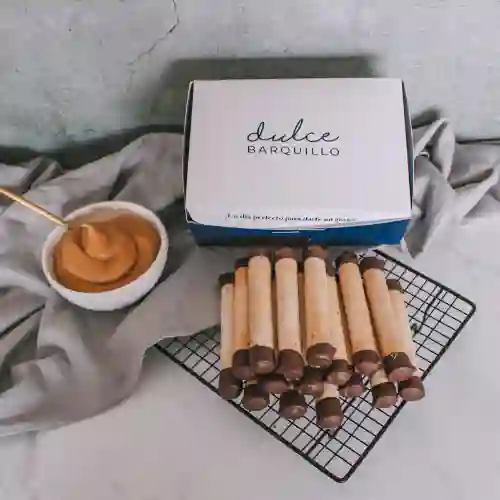 16 Barquillos Enteros Manjar Casero