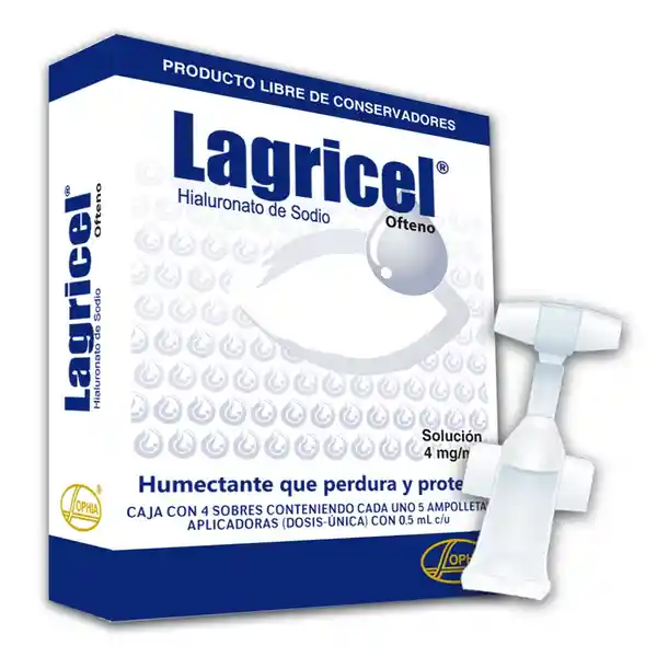 Lagricel Ofteno Solución Oftálmica 0.4%