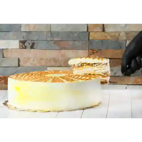 Trozo Torta Pompadour Plátano