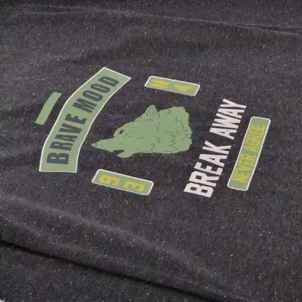 Polera Manga Larga Niño Color Gris Oscuro Talla 16 Pillin