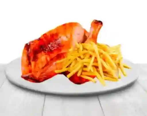 1/2 Pollo con Papas